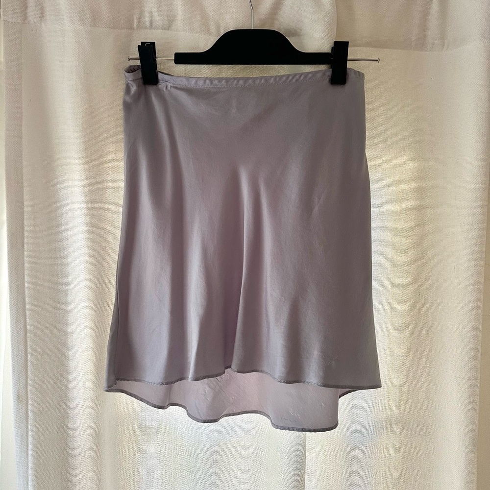 SABLYN Lavender Silk Skirt